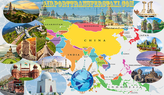 Most Popular Destinations Asia - AirportTransfersTaxi.com